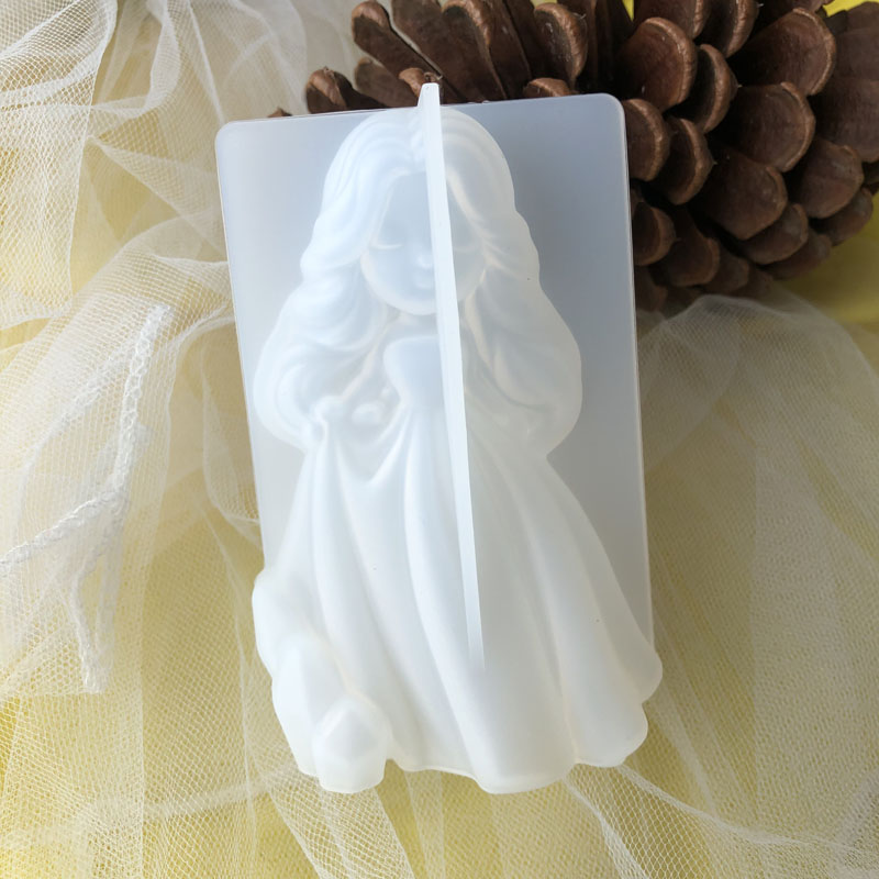 Candle Making Business - 3D carino principessa candela in silicone