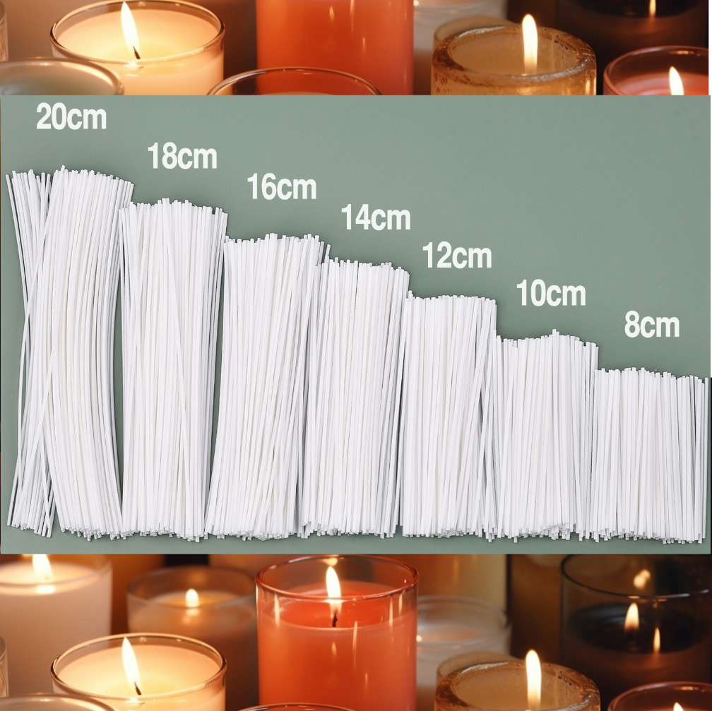 Cotton Wick Pre Tabbed - 50/100 pezzi stoppini per candele senza