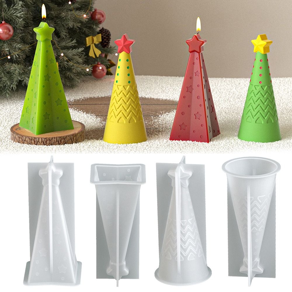 Candle Making Kit Xmas - Stampo per candele a cono natalizio