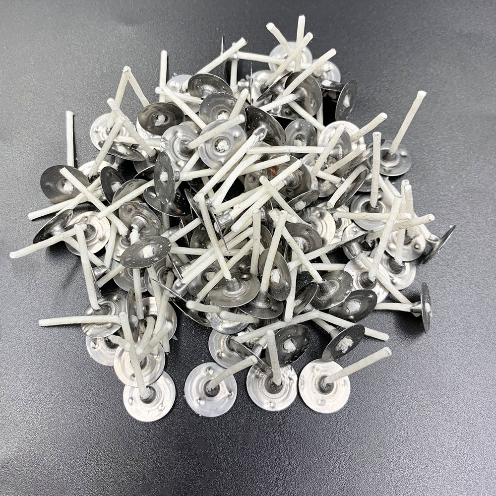 Cotton Wick Pre Tabbed - 100 pz Stoppini per candele senza