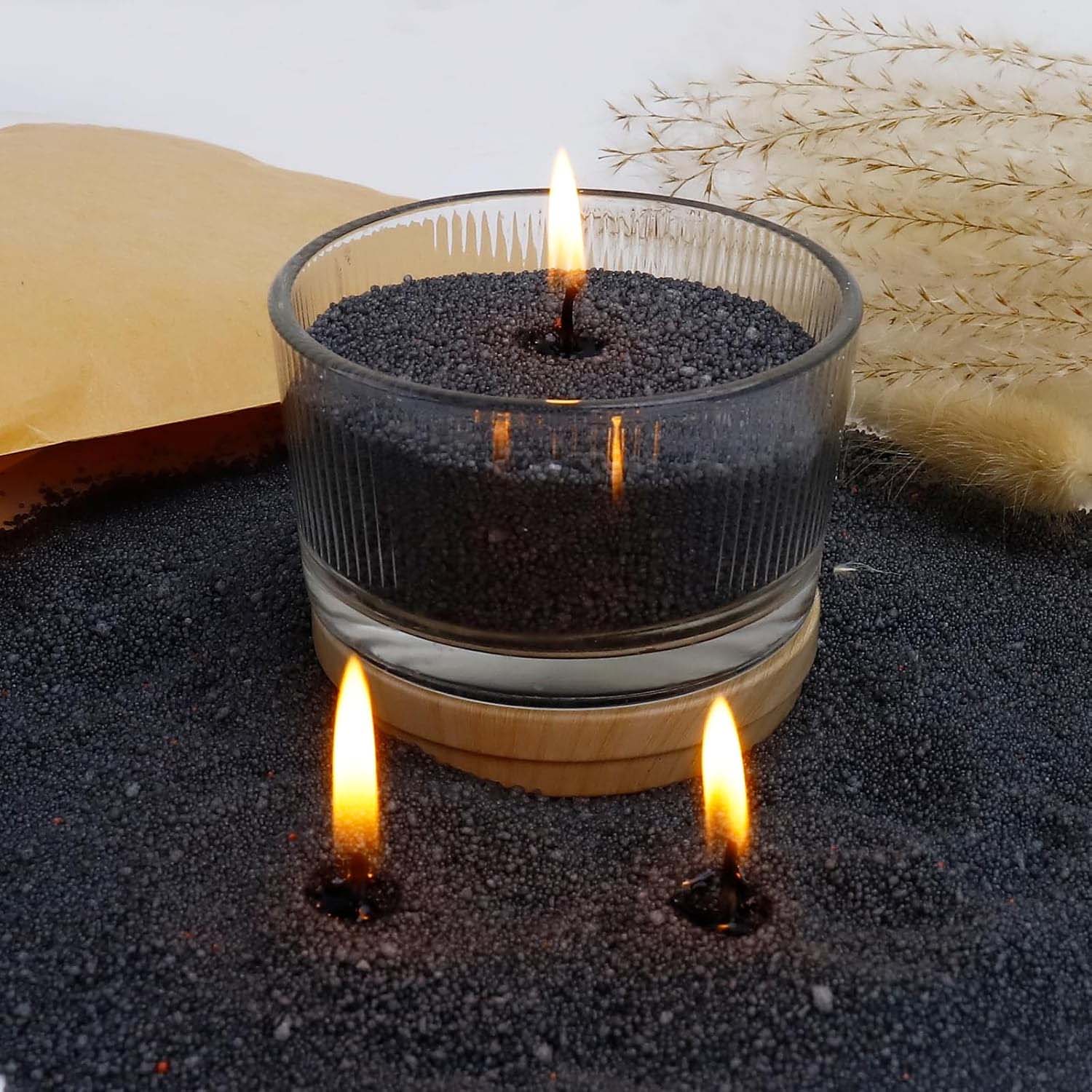 Candle Making Course - Sabbia Nera per Candele con Stoppino,