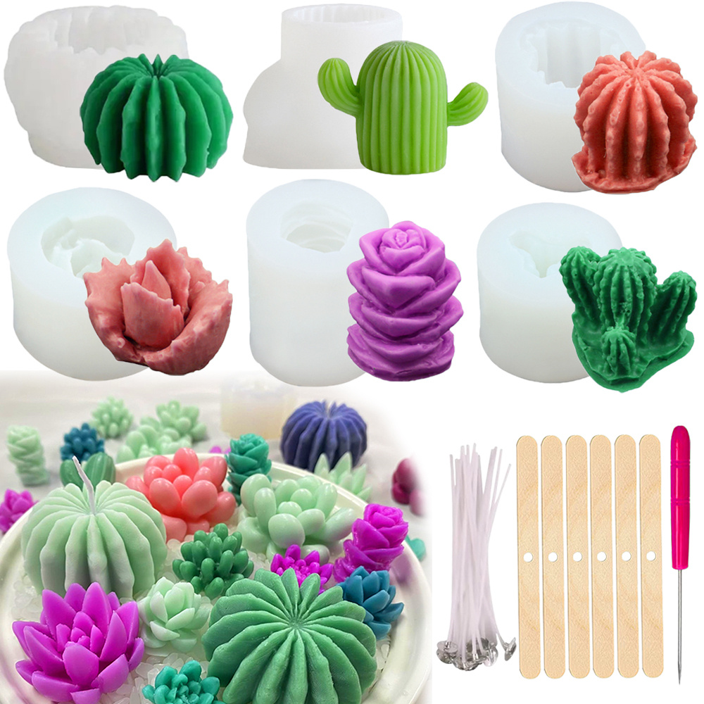 Candle Making Course - 6 pezzi stampi per candele in