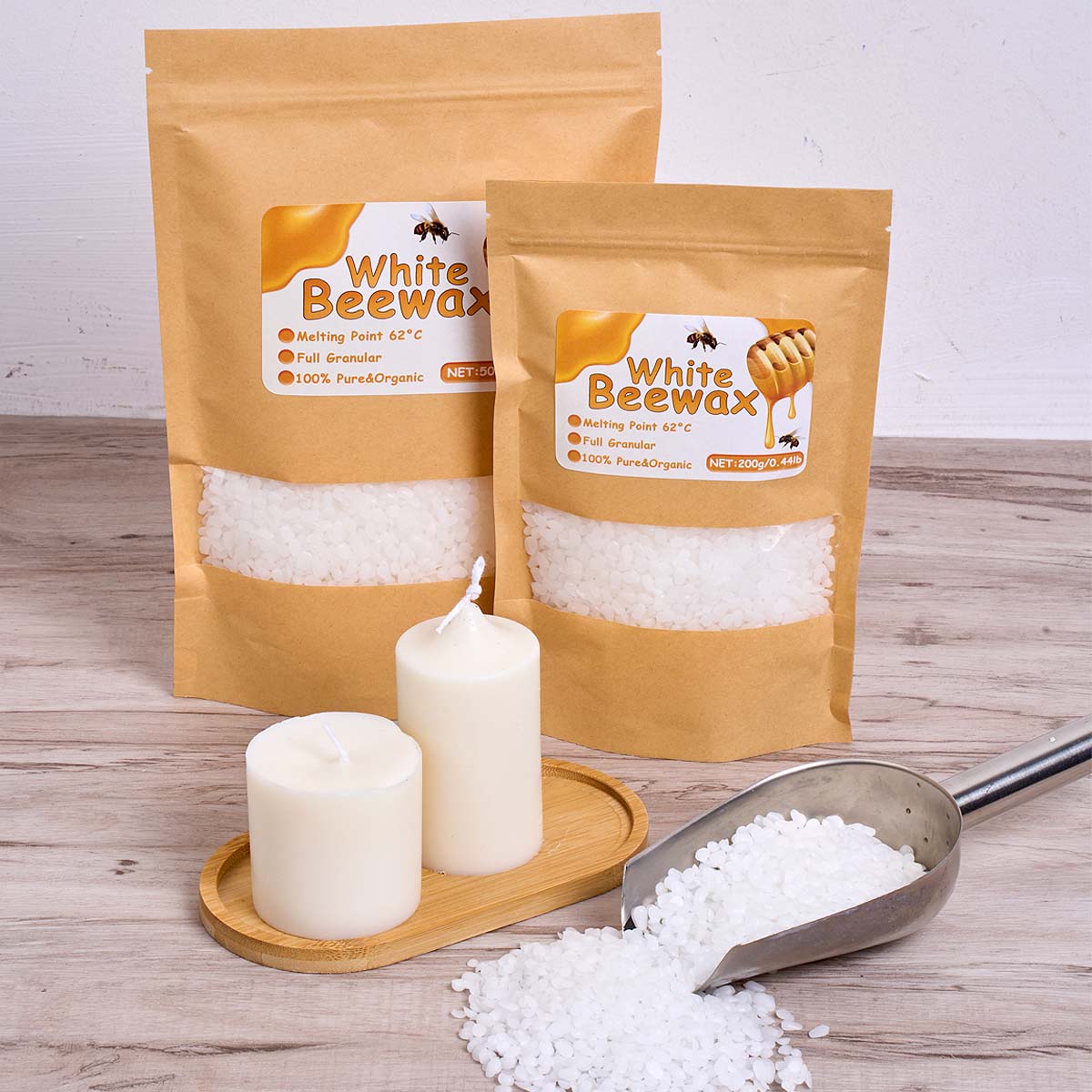 1000g Cera d'api bianca Candel - Candle Making Los Angeles recensione e prezzo